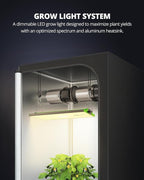 VIPARSPECTRA P700 Grow Light, 70 Watt Dimmable Full Spectrum Plant Light, LED Grow Lights for Indoor Plants Seed Starting Seedlings Vegetable,11000 Lumens Small Hanging Growing Lamp for 2x2 Grow Tent