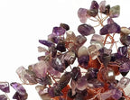 Colorsheng 7 Inch Quartz Crystal Money Tree Bonsai Feng Shui Gem Decoration for Wealth and Luck (Purple)