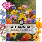 All Annual Quick Blooming Mix - 3,000 Flower Seeds for Planting - Wildflower Mix - 5 Gram Pouch
