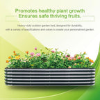 Gardmax Galvanized Raised Garden Bed, Lightweight Planter Boxes Outdoor with Easy Assembly, Large Garden Bed for Vegetables, Fruits, Flower Dark Grey 8FT