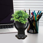 Zerzsy Fake Succulent, Mini Artificial Succulent Plants Desk Plant for Office Decor for Women, Cute Fake Plants Bathroom Decor - Set of 1