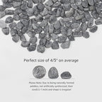 LOIOOJ Black Natural River Rocks, 0.5-1 Inch Decorative Stones for Plants, Garden, and Landscaping – 10LB, Ideal for Walkways, Vases, Crafting, Garden Pathways, and Outdoor Landscaping
