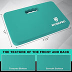 WORKPRO Extra Thick Kneeling Pad, Soft NBR Foam Cushioning for Knee, Large Foam Kneeler Mat for Gardening, Bathing Baby, Exercise, Workout Supplies, 17.5 x 11 x 1.5 in, Robin's egg Blue