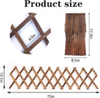 Iceyyyy Wood Lattice Wall Planter - 2Pack Expandable Hanging Wooden Planter Trellis Frame, Indoor Air Plant Vertical Rack Wall Decor for Room Garden