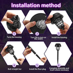 Qualirey 4 Pcs Solar Bug Zapper Waterproof Outdoor Mosquito Zapper Mosquito Killer and Lighting Bug Repellent Lamp for Indoor Outdoor Use Garden Patio (Vintage Black,Plastic)