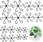 16pcs Plant Stem Support, Plant Support for Indoor Plants, 4 Sizes Climbing Houseplant Stem Holders, Reusable Plant Stabilizer