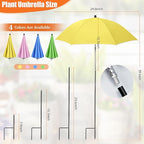 Tryly Plant Umbrellas for Outdoor Plants, Garden Umbrella Shade for Potted Plants and Garden Beds, Provide Shade to ‌Defend Plants From Blazing Sun