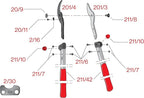FELCO F201-40 Swiss Made Loppers for Gardening – 16" Lightweight Precision Loppers for Tree Trimming | Tree Branch Cutters | Tree Trimmer Tool with Carbon Steel Blade | I-Beam Handles | Vineyard Blade