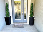 ALL SEASON GREEN 4' Spiral Boxwood Topiary Trees Artificial Outdoor Plants in Plastic Pot Front Porch Plants Set of 2