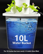 Hydroponic Tower Growing System，45 Pods Vertical Garden，Suitable for Indoor and Greenhouse, Grow Herbs and Vegetables，Houseplant Farming with Water Circulation and Automatic Timer
