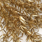 Artificial Plants for Christmas Decor, PASYOU Plastic Grass Fake Shrubs Simulation Sharp Leaves Indoor Outdoor Home Garden Planter Filler Party Hotel Verandah Wedding Faux DIY Decoration - Gold 4 Pack