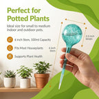 Automatic Plant Watering Globes Self Watering Planter Inserts (Set of 4) | Hands Free Multicolor Glass Bulbs | Planter Spikes to Support Indoor & Outdoor Plant Health (100ml)