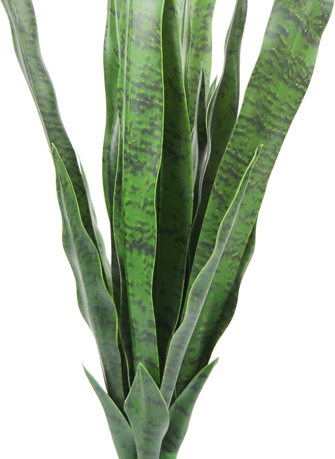 Bird Fiy Artificial Snake Plants 30" Faux Agave Fake Sansevieria Artificial Silk Plant for Home Garden Office Store Decoration 4 Pcs (Green)