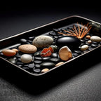 FANTIAN 10 lbs Small Black Pebbles for Indoor Plants. 3/8 inch Decorative Black River Rocks for Succulent Potted Plant, Vase, Landscaping and Outdoor Garden Rocks