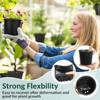 110 Pcs Small Plastic Palnt Pot, 4 5 6 Inch Nursery Pots with Drainage, Seedlings Starter Pots for Plants, Great for Herbs, Cuttings, and Starter Plants (110 pcs, 4 inch)