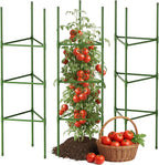 CEWOR Tomato Cage - 3 Pack Tomato Cages for Garden, Up to 51.2" Tall Tomato Trellis Plant Support Garden Stakes, Adjustable Vegetables Structures for Pots, Raised Garden Bed, Climbing Plants Outdoor