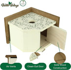 Wild Wings Decorative Wren House Ivy Perch, White