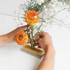 Wazakura Japanese Ikebana Kenzan Long Rectangular Flower Holder 4.7" (120mm), Made in Japan Floral Arranging Pin Frog Tool - (4.7" (120mm) Long Rectangular Brass Kenzan