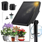 Solar Automatic Drip Irrigation Kit System for Vacation, New Timing Mode, Drip Irrigation System,Irrigation System for Garden, Solar Auto Easy DIY Watering Device Supported 15 Pots Plants