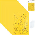 Qualirey 20 Pcs 6x8 Inch Yellow Sticky Traps for Gnats, Dual-Sided Sticky Gnat Traps for Indoor Outdoor Plants, Pest Control for Fungus Gnats, Fruit Flies, Whiteflies with Twist Ties