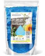 Gardenwise 20-20-20 Water-Soluble Fertilizer – Powder for Liquid Plant Food for Indoor & Outdoor Plants, Orchids, Vegetables, Lawns, Flowers – 20 20 20 Fertilizer 1/2 Quart (1 lb)