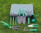 10PCS Gardening Tool Set Plant Care Mechanics Kit Pruning Tools with Carrying Case