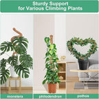 1 Pack Moss Pole, 28 Inch Monstera Plant Support, Moss Poles for Climbing Plants Indoor DIY, Coco Coir Plant Pole Moss Plant Stick Support Stake Kit for Potted Plants, Pothos, Philodendron