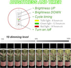 Plant Grow Light,yadoker LED Growing Light Full Spectrum for Indoor Plants,Height Adjustable, Automatic Timer, 5V Low Safe Voltage,Idea for Large Plant Light, 2 Pack