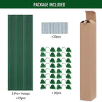 MAXPACE Greenhouse Hoops for DIY Grow Tunnels Less Than 2.7ft Wide, Rust-Free Fiberglass Support Hoops Frame for Garden Fabric, Plant Support Garden Stakes, Gardening Supplies, 25pcs