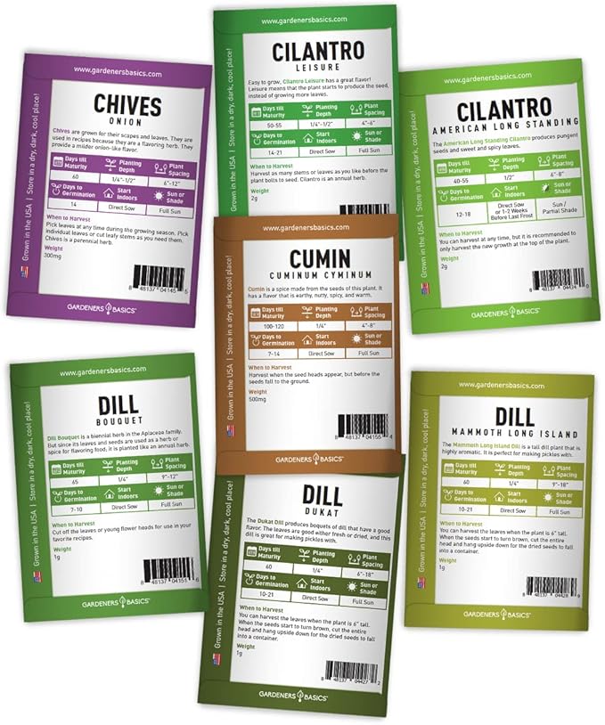 35 Medicinal Herb Seeds Variety Pack – Heirloom Non-GMO Healing & Culinary Herbs for Planting – Apothecary, Tea & Homestead Garden Kit
