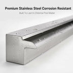 Stainless Steel Pool Fountain Waterfall Sheer Descent, 47.2 Inches Spillway for Swimming Pool, Outdoor Garden Pond, Patio & Backyard Water Feature Decoration(47.2")