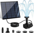 Yeomi Solar Pump for Fountain, 1.8W Outdoor Solar Water Pump with Separate Solar Panel & 9.84Ft Cable, Built-in Filter, Solar Water Fountain for Garden Patio Pond Decoration