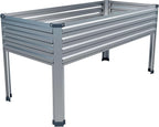 Galvanized Raised Garden Bed with Legs,48×24×30in Elevated Planter Box for Backyard,Outdoor Garden, Patio, Balcony, 350lb Capacity,Silver