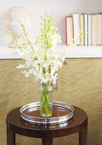 KaBloom - Exotic Perla White Orchid Bouquet of White Orchids with Vase - Fresh Flowers for Birthday, Valentine's & Mother's Day