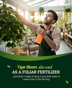 FoxFarm Tiger Bloom Liquid Plant Food - Phosphorus Fertilizer for Buds, Blooms & Flowering - Supports Soil & Hydroponic Systems - High Micronutrient Formula with 2-8-4 Nutrient Ratio - 1 Gallon