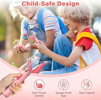 Bug Catcher for Kids, Insect Trap Kit with 6X Magnifier Glass - STEM Educational Exploration Tool for Indoor and Outdoor,Christmas Birthday Gifts Toys for Adults, Boys, and Girls (Pink 2PCS)