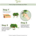 Nearly Natural 34in Artificial Pothos Ivy Plant with Ledge Basket Faux Trailing Cascading Greenery for Indoor Home Decor