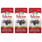 Espoma Organic Holly-Tone 4-3-4 Natural & Organic Evergreen & Azalea Plant Food; 4 lb. Bag; The Original & Best Fertilizer for All Acid Loving Plants Including Rhododendrons & Hydrangeas. Pack of 3