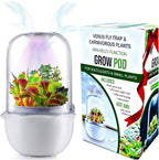 Smart Venus Fly Trap Terrarium Pot with Timer&Fan,Plant Terrarium Kit with Grow Light for Carnivorous,Butterwort, Venus Flytrap,Birthday Gardening for Women Garden Lover-No Plant