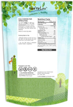 Food to Live Kale Seeds, 3 Pounds – Great for Sprouting and Planting, High Germination Rate, Non-Irradiated, Kosher, Vegan, Bulk, Grow Amazing Sprout, Microgreens and Plants for Salads, Sirtfood