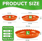 Terracotta Wave Plant Saucer, Red, 6 Packs | Plastic Flower Pot Drip Trays, Durable Heavy Duty, Indoor and Outdoor, 6/8/10 inch