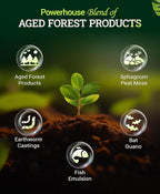 FoxFarm Ocean Forest Potting Soil for Container Gardens - Light, Aerated Texture with Fish Meal, Crab Meal, Earthworm Castings - Houseplant Potting Mix for Seedlings & Plant Starts - 2 x 12 Quart