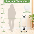 KMOTASUO 2 Tier Plant Stand Indoor for Large Tall Heavy Duty Planter, Multiple Sturdy Metal Flower Corner Rack for Narrow House Floor, Iron Vertical Level Round Orchi Holder Organizer, White