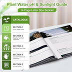 Soil Moisture Meter for Plants – Includes 200+ Houseplants Guide (Letter Size), 25 pH Test Strips & Sample Tube. Water Gauge for Indoor & Outdoor Plants.