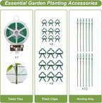 Amoskey Cucumber Trellis, Garden Trellis for Climbing Plants Outdoor, Foldable A-Frame Trellis, Cucumber Trellis for Raised Bed for Cucumbers, Peas, or Tomatoes (Green, Bold Large Grid 46''H*36'W)
