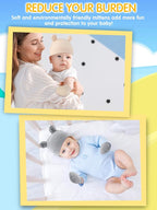Geyoga 12 Pieces Newborn Hat Mittens Gloves Set Baby Boys Girls Cotton Baby Beanie for 0-12 Months