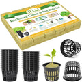 Halatool 24 x 2-Inch Rockwool Cubes & 24 x 3-Inch Net Cups - Hydroponics Starter Kit for Plants Cloning, Seed Starting, and Patio Gardening - Durable, Effective, Great Gift Option