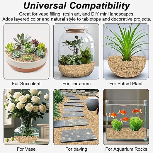Succulent and Cactus Gravel Pebbles,Landscaping Pebbles,River Rocks,Garden Landscaping Stones,Gravel Filler for Home Decoration Flower Bed Fish Tank Plants Vases Succulents (Beige, 5 Pounds)