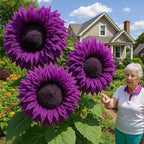 480+ Rare Sunflower Seeds - Red, Purple, Blue, Black-Centered, Charcoal, Teddy Bear & Smiley - Non-GMO, High Germination & Pollinator Friendly - Ideal for Outdoor Gardens, Containers & Borders