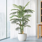 Artificial Palm Tree, Tall Tropical Palm Tree Faux Palm Plant for Indoor Outdoor Office House Living Room Home Decor